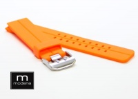 ORANGE 22mm Double Tang Modena Italian Rubber Dive Watch Band Fits LuminoxSeries: 3000 Original Navy SEAL Dive Series, etc. ORANGE 22mm Double Tang Modena Italian Rubber Dive Watch Band Fits LuminoxSeries: 3000 Original Navy SEAL Dive Series, etc.