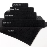 Cotton Craft - Super Zero Twist Tub Mat 26x34 Black - 7 Star Hotel Bath Collection Pure 615 Gram Cotton - Soft as a Cloud - Each item sold separately, this is not a set Cotton Craft - Super Zero Twist Tub Mat 26x34 Black - 7 Star Hotel Bath Collection Pure 615 Gram Cotton - Soft as a Cloud - Each item sold separately, this is not a set