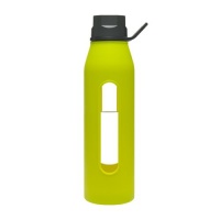 Takeya Classic Glass Water Bottle with Silicone Sleeve, Black/Green Apple, 22-1/2-Ounce Takeya Classic Glass Water Bottle with Silicone Sleeve, Black/Green Apple, 22-1/2-Ounce
