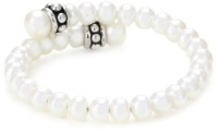 Honora Pallini White Freshwater Cultured Pearl Coil Cuff Bracelet Honora Pallini White Freshwater Cultured Pearl Coil Cuff Bracelet