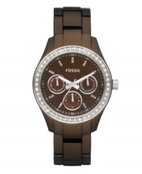 Rich, chocolaty decadence: a Stella watch by Fossil. Rich, chocolaty decadence: a Stella watch by Fossil.