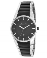 Kenneth Cole New York has slimmed down a classic timepiece design, adding a touch of gunmetal cool for extra impact. Kenneth Cole New York has slimmed down a classic timepiece design, adding a touch of gunmetal cool for extra impact.