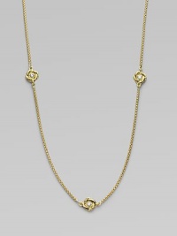 From the Chain Collection. This 18k yellow gold chain is dotted with sparkling diamonds.Diamonds, 0.21 tcw 18k yellow gold Length, about 18 Lobster clasp Imported From the Chain Collection. This 18k yellow gold chain is dotted with sparkling diamonds.Diamonds, 0.21 tcw 18k yellow gold Length, about 18 Lobster clasp Imported
