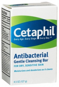 Cetaphil Antibacterial Gentle Cleansing Bar, 4.5-Ounce Bar (Pack of 6) Cetaphil Antibacterial Gentle Cleansing Bar, 4.5-Ounce Bar (Pack of 6)