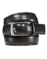 Finish your dressed-up look with this smooth, refined leather belt from The Men's Store at Bloomingdale's. Finish your dressed-up look with this smooth, refined leather belt from The Men's Store at Bloomingdale's.