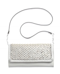 Fit for a sun-drenched vacation or a weekend on the town, the St. Tropez clutch from Style&co. gives you undeniable style no matter where your travels take you. A sequin underlay provides a sparkling foundation for classic woven detailing. Fit for a sun-drenched vacation or a weekend on the town, the St. Tropez clutch from Style&co. gives you undeniable style no matter where your travels take you. A sequin underlay provides a sparkling foundation for classic woven detailing.