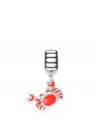 Don't be crabby with this colorful sterling silver and enamel crab bead, a charming way to remember your trips to the shore. Donatella is a playful collection of charm bracelets and necklaces that can be personalized to suit your style! Available exclusively at Macy's. Don't be crabby with this colorful sterling silver and enamel crab bead, a charming way to remember your trips to the shore. Donatella is a playful collection of charm bracelets and necklaces that can be personalized to suit your style! Available exclusively at Macy's.