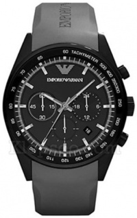 Emporio Armani Men's Sportivo AR5978 Grey Rubber Quartz Watch with Black Dial Emporio Armani Men's Sportivo AR5978 Grey Rubber Quartz Watch with Black Dial