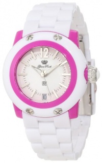 Glam Rock Women's GD4004 Miss Miami Beach White Dial White Resin Watch