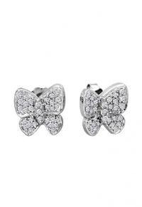 Effy Jewlery 14K White Gold Butterfly Diamond Earrings, .41 TCW Effy Jewlery 14K White Gold Butterfly Diamond Earrings, .41 TCW