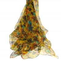 Bindya Sarah Print Scarf Yellow Bindya Sarah Print Scarf Yellow