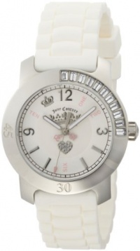 Juicy Couture Women's 1900548 BFF White Jelly Strap Watch Juicy Couture Women's 1900548 BFF White Jelly Strap Watch