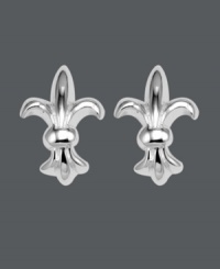 Decorative and symbolic. These intricate Fleur De Lis stud earrings by Unwritten are the perfect staple for the lover of all things French. Crafted in sterling silver. Approximate diameter: 1/4 inch. Decorative and symbolic. These intricate Fleur De Lis stud earrings by Unwritten are the perfect staple for the lover of all things French. Crafted in sterling silver. Approximate diameter: 1/4 inch.