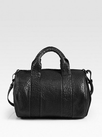 Sumptuous pebble-grain lambskin, styled in a roomy top-handle carryall with matte black hardware.Double top handles, 5 dropAdjustable shoulder strap, 13¼-13½ dropTop zip closureProtective metal feetOne inside zip pocketFully lined12W X 11H X 9DImported Sumptuous pebble-grain lambskin, styled in a roomy top-handle carryall with matte black hardware.Double top handles, 5 dropAdjustable shoulder strap, 13¼-13½ dropTop zip closureProtective metal feetOne inside zip pocketFully lined12W X 11H X 9DImported