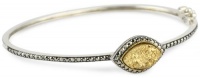 Judith Jack Marcasite and Druzy Oval Bangle Bracelet Judith Jack Marcasite and Druzy Oval Bangle Bracelet