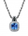 Effy Jewlery Balissima Blue Topaz and Diamond Pendant, 2.96 TCW