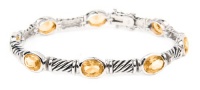 Studio 925 Pauline Champagne CZ Sterling Silver Bracelet Studio 925 Pauline Champagne CZ Sterling Silver Bracelet