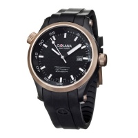 Golana Swiss Men's AQ120-1 Aqua Stainless Steel Rubber Divers Watch Golana Swiss Men's AQ120-1 Aqua Stainless Steel Rubber Divers Watch