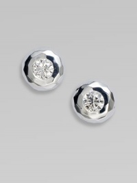 From the Silver Rain Collection. Fiery, faceted diamonds are bezel set in sterling silver for extraordinary sparkle.Diamonds, .50 tcw Sterling silver Post back Imported From the Silver Rain Collection. Fiery, faceted diamonds are bezel set in sterling silver for extraordinary sparkle.Diamonds, .50 tcw Sterling silver Post back Imported