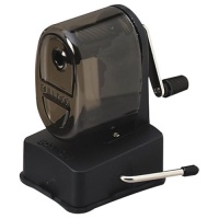 X-Acto 1182 Manual Vacuum Mount Pencil Sharpener, Smoke Black Receptacle, Black Base, 1 Unit X-Acto 1182 Manual Vacuum Mount Pencil Sharpener, Smoke Black Receptacle, Black Base, 1 Unit