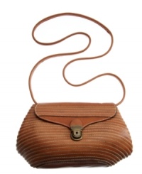 Heavy handcrafted stitching and a vintage-inspired burned edge finish give undeniable appeal to this Patricia Nash bag. A sleek crossbody silhouette and aged goldtone hardware make this look ideal for both day and night. Heavy handcrafted stitching and a vintage-inspired burned edge finish give undeniable appeal to this Patricia Nash bag. A sleek crossbody silhouette and aged goldtone hardware make this look ideal for both day and night.