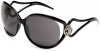 Roberto Cavalli Women's RC468SW Oversized Sunglasses,Black Frame/Smoke Lens,one size