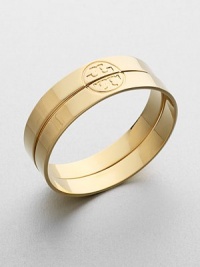 A lovely duet of goldplated bangles come together for a flawless, iconic Tory Burch look.16k goldplatedDiameter, 2.50Imported A lovely duet of goldplated bangles come together for a flawless, iconic Tory Burch look.16k goldplatedDiameter, 2.50Imported