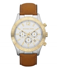 Set out on an adventure with this handsome Layton collection watch by Michael Kors. Set out on an adventure with this handsome Layton collection watch by Michael Kors.