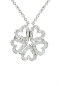 Effy Jewlery DiVersa 14K White Gold Diamond Heart Pendant, .39 TCW Effy Jewlery DiVersa 14K White Gold Diamond Heart Pendant, .39 TCW