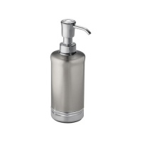 InterDesign York Metal Soap Pump, Split Finish Stainless Steel InterDesign York Metal Soap Pump, Split Finish Stainless Steel