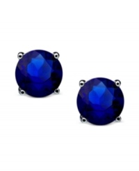 Celebrate your favorite month of the year with these September birthstone earrings by CRISLU. Stud earrings feature round-cut, sapphire-colored cubic zirconias (3 ct. t.w.) set in sterling silver with a platinum finish. Approximate diameter: 1/4 inch. Celebrate your favorite month of the year with these September birthstone earrings by CRISLU. Stud earrings feature round-cut, sapphire-colored cubic zirconias (3 ct. t.w.) set in sterling silver with a platinum finish. Approximate diameter: 1/4 inch.