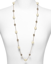 Exude easy elegance with this stationed stone necklace from Carolee. Exude easy elegance with this stationed stone necklace from Carolee.