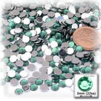144pc Rhinestones Round 5mm - 21ss flatback Emerald Green EGR 144pc Rhinestones Round 5mm - 21ss flatback Emerald Green EGR