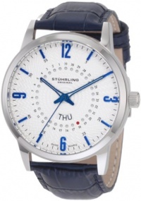 Stuhrling Original Men's 345.3315C16 Classic Jupiter Swiss Quartz Day and Date Blue Watch Stuhrling Original Men's 345.3315C16 Classic Jupiter Swiss Quartz Day and Date Blue Watch