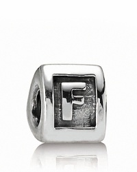 Add meaningful initials to your PANDORA bracelet with sterling silver alpha charms. Add meaningful initials to your PANDORA bracelet with sterling silver alpha charms.