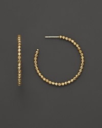 14K. yellow gold beads add fascinating texture and brilliance to classic hoops. By Lana. 14K. yellow gold beads add fascinating texture and brilliance to classic hoops. By Lana.