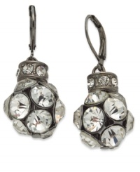 Add a little disco ball style to your day. These Charter Club drop earrings shine on with glass accents on a ball silhouette. Crafted in hematite tone mixed metal. Approximate drop: 3/4 inch. Add a little disco ball style to your day. These Charter Club drop earrings shine on with glass accents on a ball silhouette. Crafted in hematite tone mixed metal. Approximate drop: 3/4 inch.