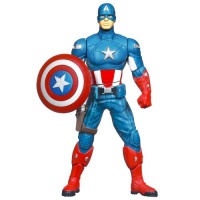 Marvel The Avengers Mighty Battlers Shield Spinning Captain America Figure Marvel The Avengers Mighty Battlers Shield Spinning Captain America Figure