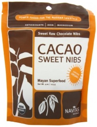 Navitas Naturals Cacao Nibs Sweetened, 4-Ounce Navitas Naturals Cacao Nibs Sweetened, 4-Ounce
