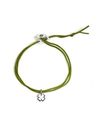 Alex Woo's clover-trimmed cord stamps a fortunate wrist. Slip on this good luck charm with similar styles to be sartorially lucky. Alex Woo's clover-trimmed cord stamps a fortunate wrist. Slip on this good luck charm with similar styles to be sartorially lucky.