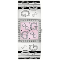 Guess G86136L Silver Pink Dial G-Logo Ladies Watch Guess G86136L Silver Pink Dial G-Logo Ladies Watch