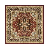 Safavieh LNH330B Lyndhurst Collection Red and Black Square Area Rug, 6-Feet Safavieh LNH330B Lyndhurst Collection Red and Black Square Area Rug, 6-Feet