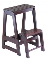 Winsome Wood Step Stool, Antique Walnut Winsome Wood Step Stool, Antique Walnut