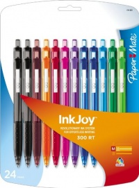 Paper Mate InkJoy 300 RT Retractable Medium Point Ballpoint Pens, Assorted Colors, 24 Pack (1781568) Paper Mate InkJoy 300 RT Retractable Medium Point Ballpoint Pens, Assorted Colors, 24 Pack (1781568)