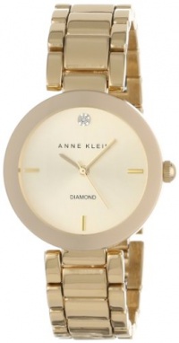 Anne Klein Women's AK/1362CHGB Diamond Dial Gold-Tone Bracelet Watch Anne Klein Women's AK/1362CHGB Diamond Dial Gold-Tone Bracelet Watch
