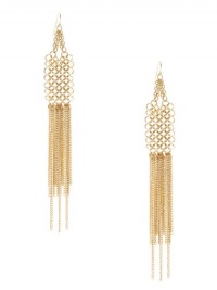 GUESS Gold-Tone Fringed Chain Earrings, GOLD GUESS Gold-Tone Fringed Chain Earrings, GOLD