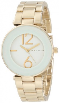 Anne Klein Women's AK/1074WTGB White Dial Gold Tone Bracelet Watch Anne Klein Women's AK/1074WTGB White Dial Gold Tone Bracelet Watch