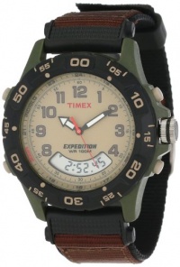 Timex Men's T45181 Expedition Analog-Digital Chrono Alarm Timer Brown Nylon Strap Watch Timex Men's T45181 Expedition Analog-Digital Chrono Alarm Timer Brown Nylon Strap Watch