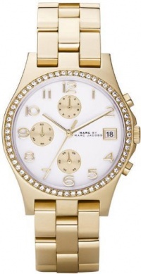 Marc by Marc Jacobs Quartz Henry Goldtone Crystal White Dial Women's Watch MBM3073 Marc by Marc Jacobs Quartz Henry Goldtone Crystal White Dial Women's Watch MBM3073