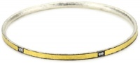 GURHAN Lancelot Thin Dark or White Silver with Gold and Diamond Bangle Bracelet GURHAN Lancelot Thin Dark or White Silver with Gold and Diamond Bangle Bracelet